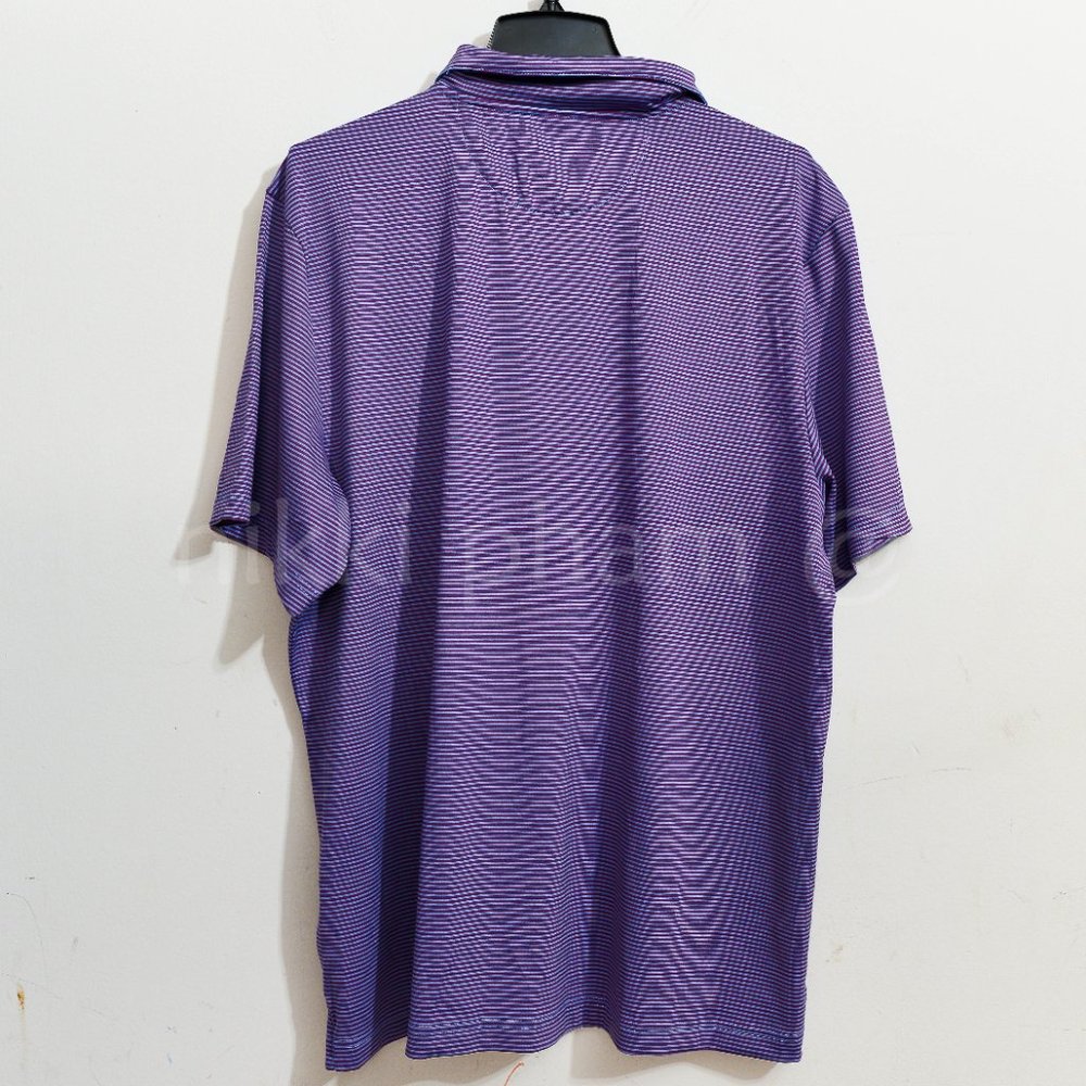 Kirkland Signature PURPLE STRIPE Men’s Performance Polo - Picture 7 of 7